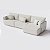 Sofá Living com Chaise Barcelona 2,95m em Linho Nuvem Off White - Home Mobily - Imagem 7