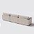 Sofá Living com Chaise Barcelona 3,55m em Linho Aston Cinza Amarronzado - Home Mobily - Imagem 6