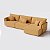 Sofá Living com Chaise Barcelona 3,55m em Bouclé Sol Mostarda - Home Mobily - Imagem 7
