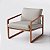 Poltrona Dallas em Chenille Bege - Home Mobily - Imagem 1