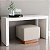 Puff Decorativo Beta em Chenille Bege - Home Mobily - Imagem 2