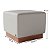Puff Decorativo Beta em Chenille Bege - Home Mobily - Imagem 4