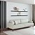 Sofá Living Doha 2,28m em Couro Off White - Imagem 2