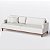 Sofá Living Doha 2,48m em Couro Off White - Home Mobily - Imagem 7