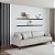 Sofá Living Doha 1,98m em Couro Bege - Home Mobily - Imagem 2