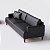 Sofá Living Doha 2,28m em Couro Preto - Home Mobily - Imagem 6