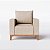 Poltrona Singapura em Chenille Bege - Home Mobily - Imagem 2