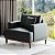 Poltrona Doha em Couro Preto - Home Mobily - Imagem 2