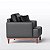 Poltrona Doha em Couro Preto - Home Mobily - Imagem 5