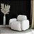 Poltrona Giratória Cairo em Linho Nublado Off White - Home Mobily - Imagem 2
