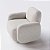Poltrona Giratória Cairo em Linho Nublado Off White - Home Mobily - Imagem 6