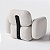 Poltrona Giratória Cairo em Linho Nublado Off White - Home Mobily - Imagem 7