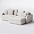 Sofá Denver Retrátil e Reclinável 2,54m em Veludo Atenas Off White - Home Mobily - Imagem 1