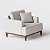 Poltrona Doha em Couro Off White - Imagem 3