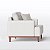 Poltrona Doha em Couro Off White - Imagem 5