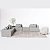 Sofá Paris de Canto com Chaise 3,88m x 3,88m em Boucle Alaska Cinza - Home Mobily - Imagem 7