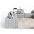 Sofá Paris de Canto com Chaise 3,88m x 3,88m em Boucle Alaska Cinza - Home Mobily - Imagem 3