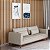 Sofá Living Lisboa 1,80m em Chenille Bege - Imagem 2