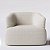 Poltrona Geórgia Giratória em Linho Carter Off White - Home Mobily - Imagem 1