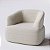 Poltrona Geórgia Giratória em Linho Carter Off White - Home Mobily - Imagem 5
