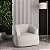 Poltrona Geórgia Giratória em Linho Carter Off White - Home Mobily - Imagem 2