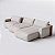 Sofá Ibiza Retrátil com Chaise 3,44m em Linho Off White Areia - Imagem 1