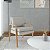 Poltrona Decorativa Bela em Chenille Bege - Home Mobily - Imagem 2