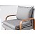 Poltrona Decorativa Bela em Chenille Paz Cinza Claro - Home Mobily - Imagem 3