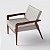 Poltrona Decorativa Atenas Para Sala em Chenille Bege - Home Mobily - Imagem 6