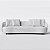 Sofá Living Mônaco 3,00m em Bouclé Aurora Branco Cru - Home Mobily - Imagem 7