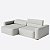 Sofá Montevidéu Retrátil e Reclinável Modular 2,10m em Bouclé Saturno Cinza Claro - Home Mobily - Imagem 6