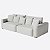 Sofá Montevidéu Retrátil e Reclinável Modular 2,10m em Bouclé Saturno Cinza Claro - Home Mobily - Imagem 1