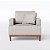 Poltrona Doha em Couro Bege - Home Mobily - Imagem 3
