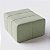 Puff Decorativo Santorini 75cm x 80cm em Linho Verde - Home Mobily - Imagem 3