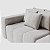 Sofá Modulado Ilha Santorini 3,10m x 1,60m em Bouclé Bege - Imagem 2