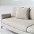 Sofá Living Monte Carlo 3,68m em Linho Off White Giz - Imagem 3