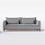 Sofá Living Lisboa 1,80m em Chenille Refúgio Cinza Médio - Home Mobily - Imagem 6