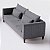 Sofá Living Lisboa 2,30m em Chenille Refúgio Cinza Médio - Home Mobily - Imagem 7