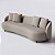 Sofá Living Mônaco 2,20m em Chenille Elementar Castor - Home Mobily - Imagem 1