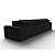 Sofá Retrátil e Reclinável Estocolmo 3,26m em Suede Noite Preto - Home Mobily - Imagem 8