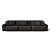 Sofá Retrátil e Reclinável Estocolmo 3,26m em Suede Noite Preto - Home Mobily - Imagem 1