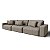 Sofá Retrátil e Reclinável Estocolmo 3,26m em Suede Real Castor - Home Mobily - Imagem 2