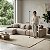 Sofá Cama Estocolmo Sem Caixa 3,26m em Veludo Off White - Imagem 6