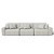 Sofá Retrátil e Reclinável Estocolmo 3,56m em Suede Urbana Off White - Home Mobily - Imagem 1