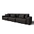 Sofá Retrátil e Reclinável Estocolmo 3,86m em Suede Noite Preto - Home Mobily - Imagem 2
