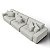 Sofá Retrátil e Reclinável Estocolmo 4,16m em Suede Urbana Off White - Home Mobily - Imagem 3