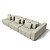 Sofá Modulado Ilha Santorini 2,40m em Linho Neve Off White - Home Mobily - Imagem 7