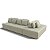 Sofá Modulado Ilha Santorini 3,00m em Linho Neve Off White - Home Mobily - Imagem 8