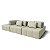 Sofá Modulado Ilha Santorini 3,60m em Linho Neve Off White - Home Mobily - Imagem 1