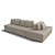 Sofá Modulado Ilha Santorini 2,40m em Linho Sertão Bege - Home Mobily - Imagem 6